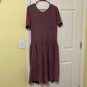 LulaRoe Pink Dress 2XL